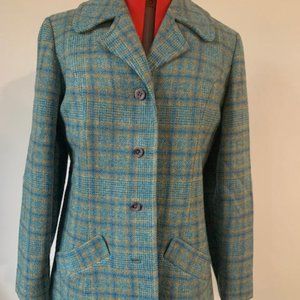 Vintage Pendleton Wool Tartan Plaid Coat Medium